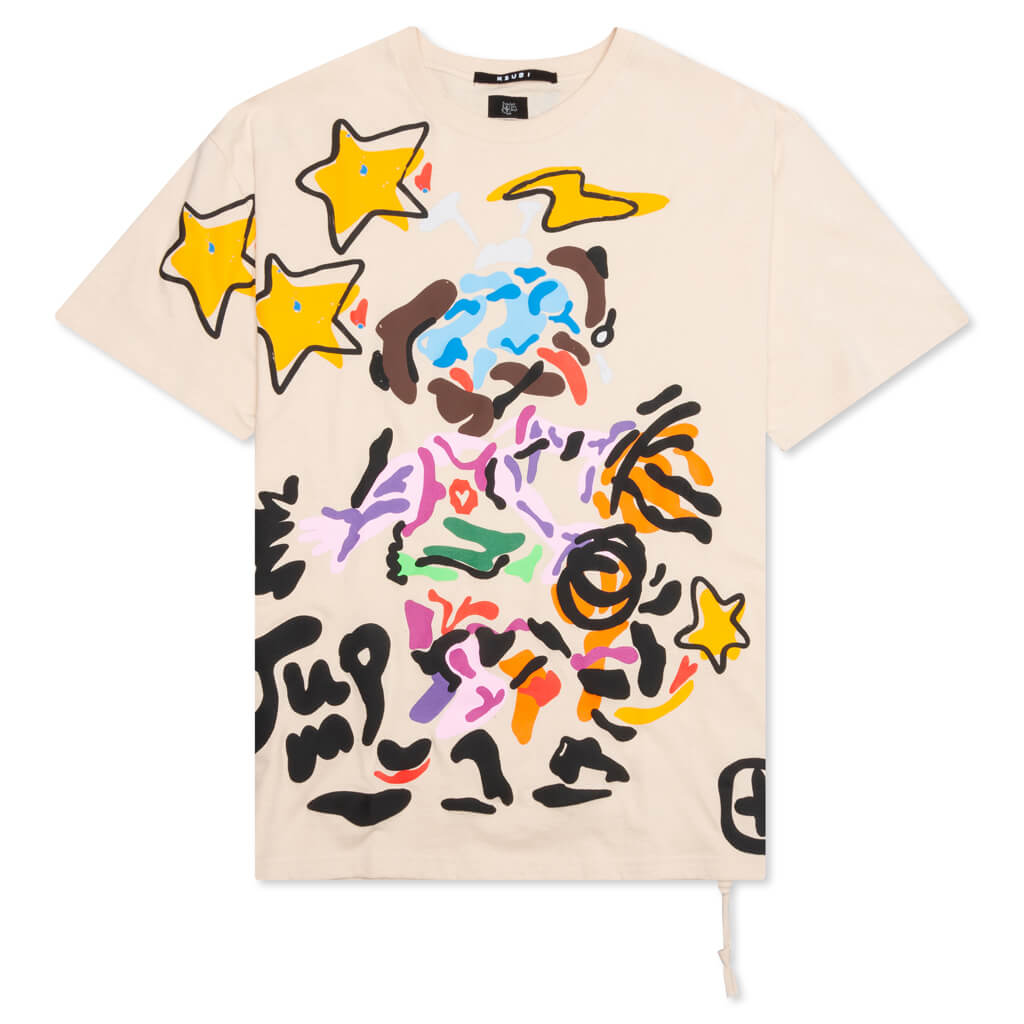 HidjiWorld Jump Biggie S/S Tee - Ecru