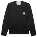 Woolrich L/S Pocket Tee - Washed Black