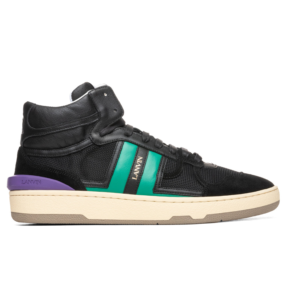 Clay High Top Sneakers - Black/Mint Green