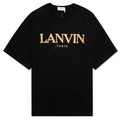 Embroidered Oversize Tee - Black