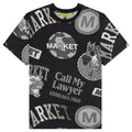 Monogram AOP Grayscale Tee - Black