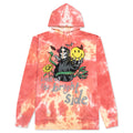 Smiley Look At The Bright Side Tie-Dye Hoodie - Pink