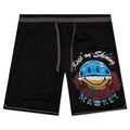 Smiley Shinning Mesh Shorts - Black