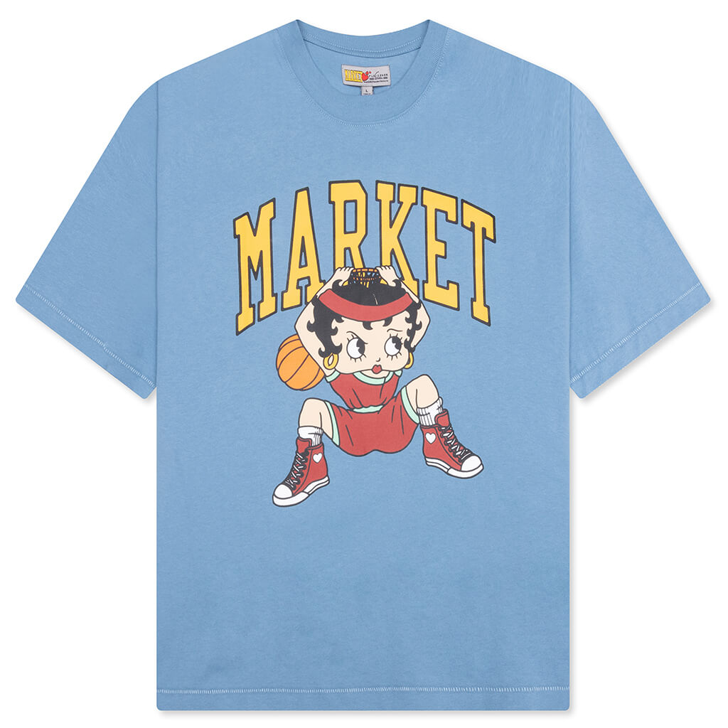 Betty Boop Dunking T-Shirt - Sky Blue