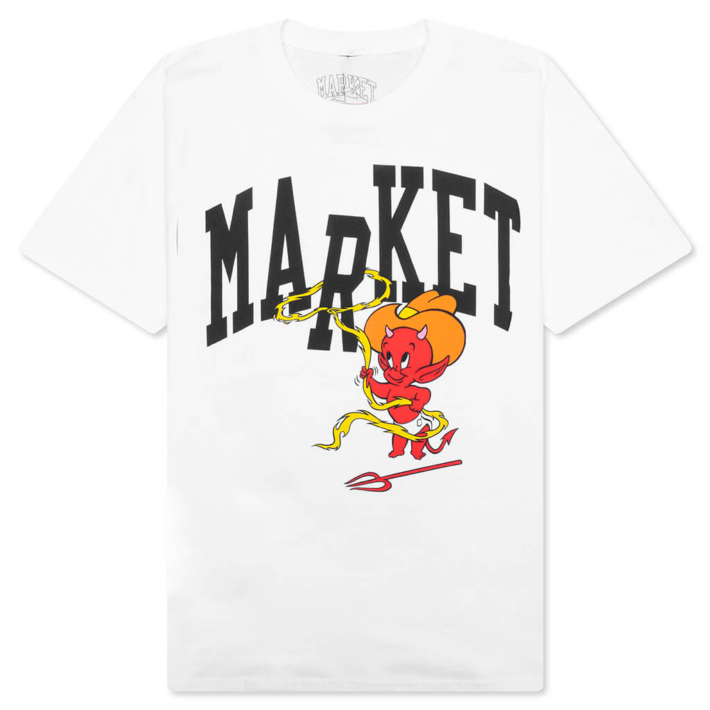 Hot Stuff Cowboy Arc S/S T-Shirt - White