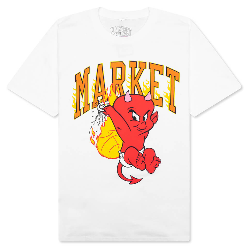 Hot Stuff Dunk S/S Tee - White