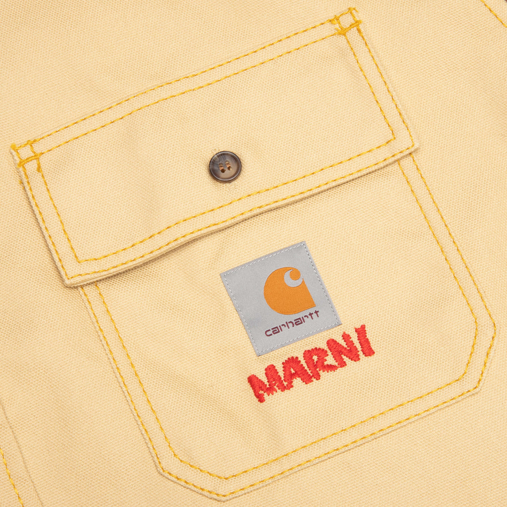 Color-Block L/S Overshirt - Tobacco