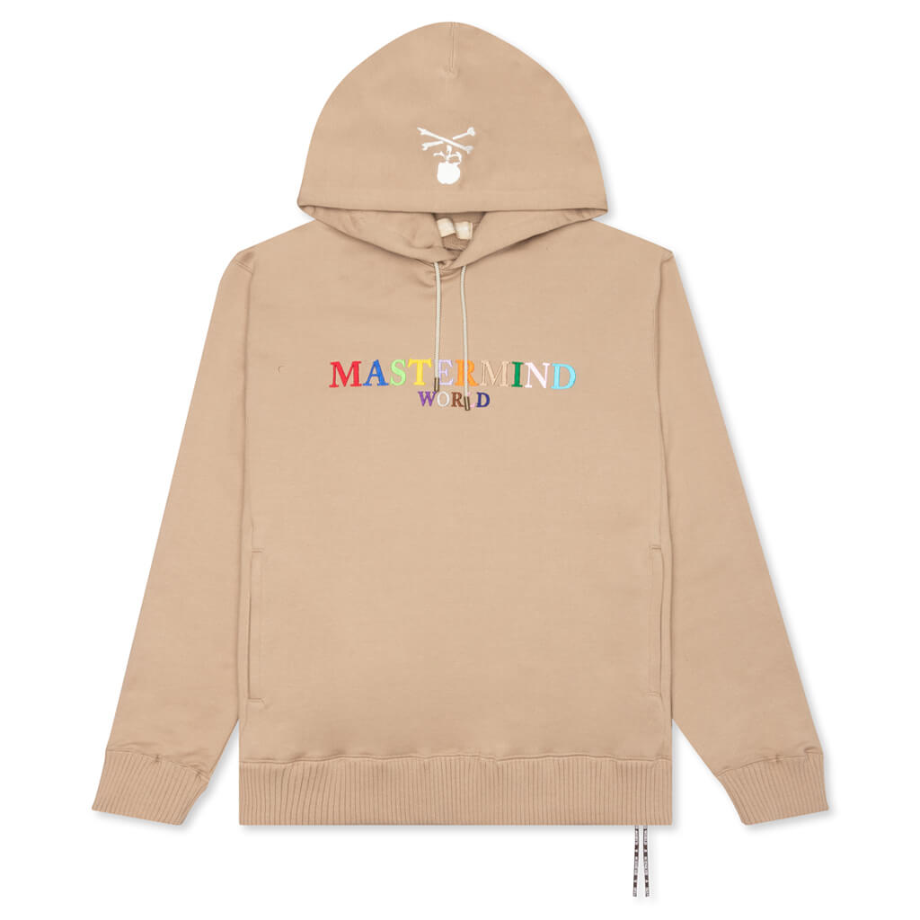 Colored Logo Hoodie - Beige
