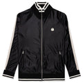Shiny Zip-Up Sweatshirt - Black