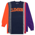 College 7 Cuts L/S Tee - Clemson Navy