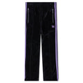 Velour Narrow Track Pant - Black