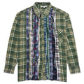 Ribbon Flannel Shirt - Olive/Cactus