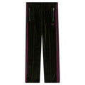Velour Narrow Track Pant - Green