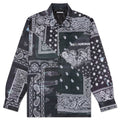 Bandana Chopped L/S E-Shirt - Black