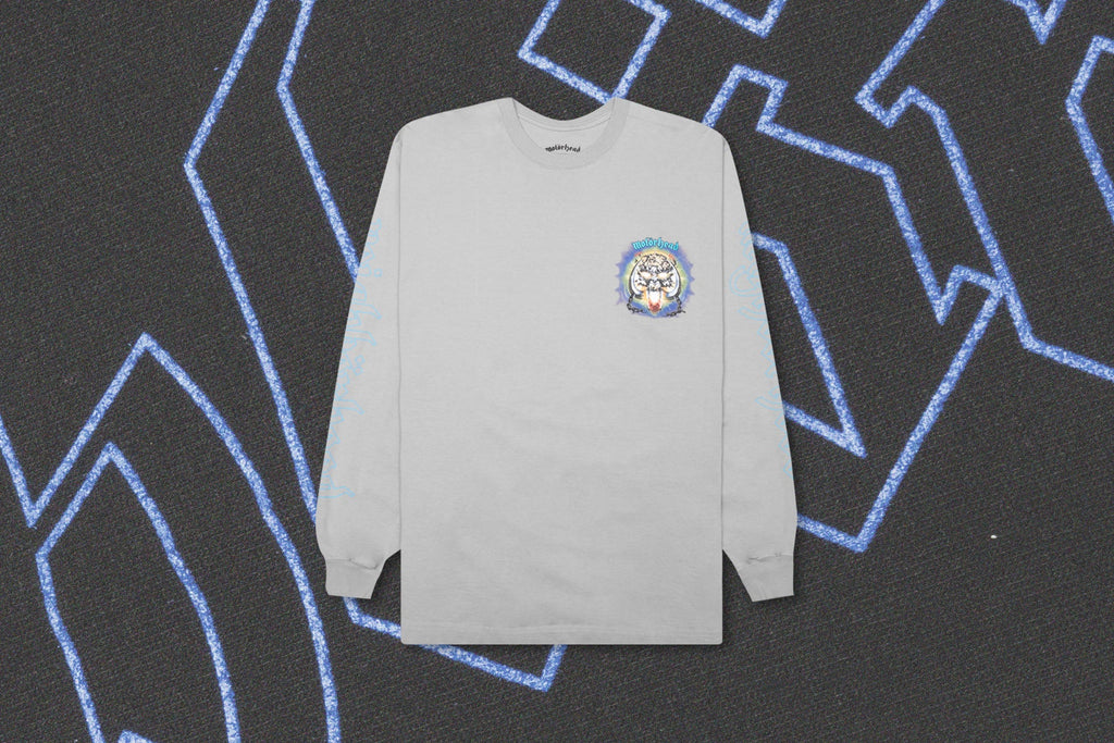 Motor Head 1 L/S C-Tee - Grey