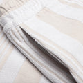 Bermuda Shorts with Stripes - White/Beige