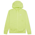 Sportswear Club Fleece Full-Zip Hoodie - Light Lemon Twist/White