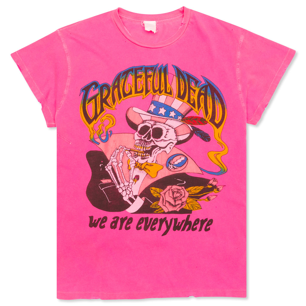 Grateful Dead Its Worth the Trip Crew Tee - Neon Pink