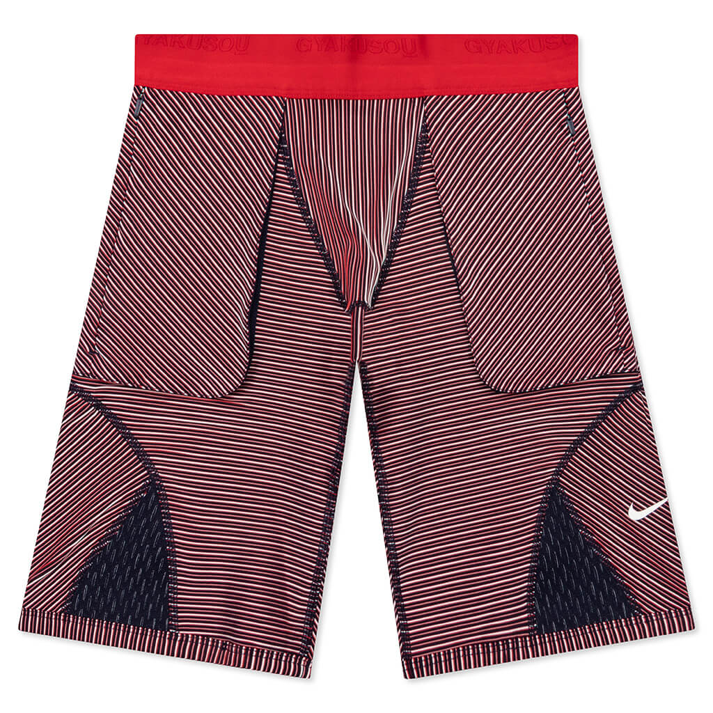 Gyakusou Men's Utility Shorts - Blackened Blue/University Red