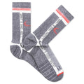 Off-White Socks - Grey/Total Crimson