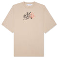 Graf Outline Over Skate S/S Tee - Dark Sand