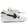 Mid Top Sponge Sneakers - White/Black