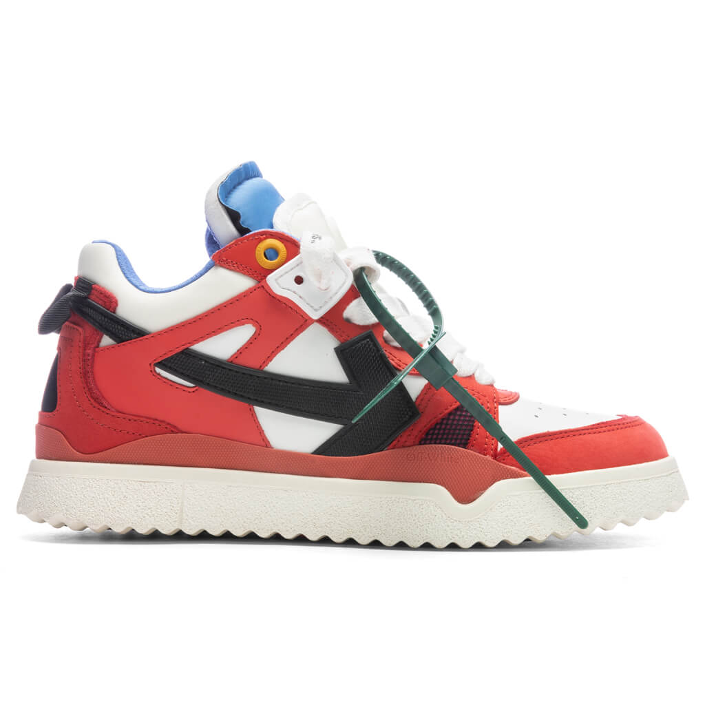 Midtop Sponge Sneakers - Red/Black