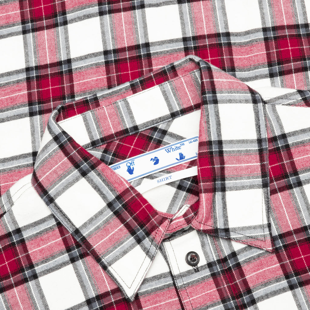 OW Allover Check Flannel Shirt - Red/No Color