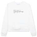 Pioneer SE Console Crewneck - White/Brilliant Green