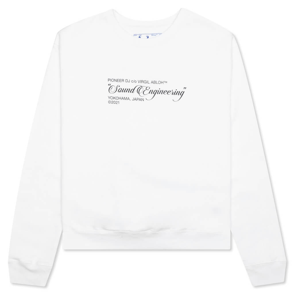 Pioneer SE Console Crewneck - White/Brilliant Green