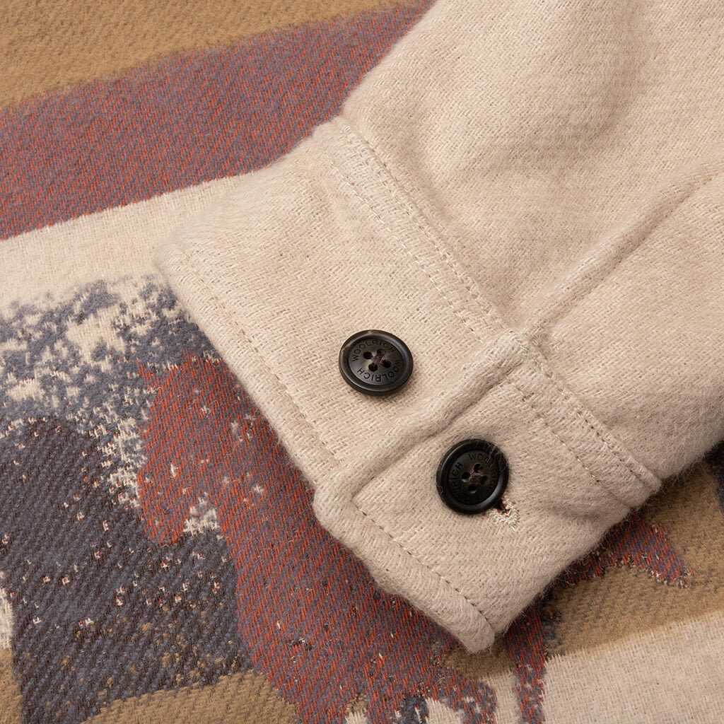 Woolrich Overshirt with Zip - Canvas