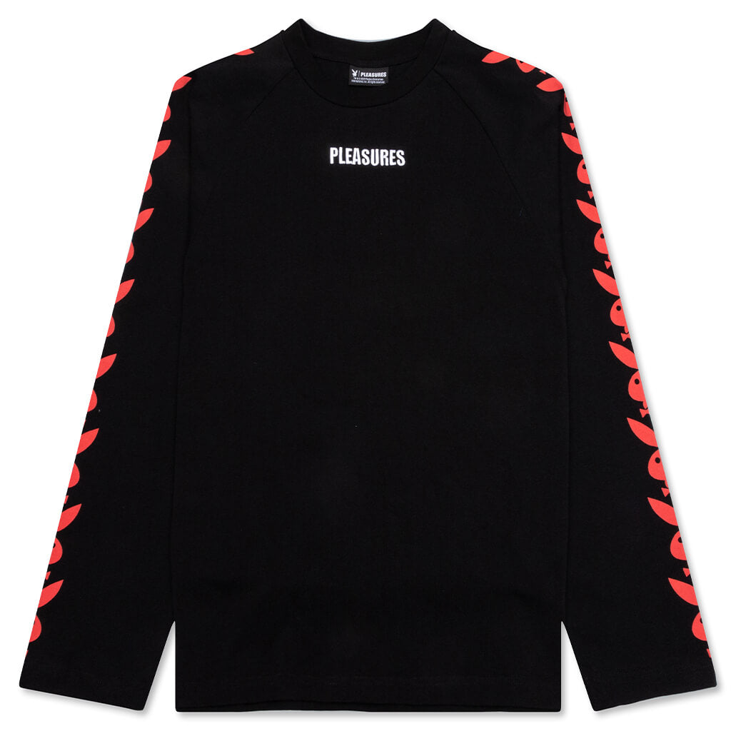 Playboy PB Raglan L/S - Black