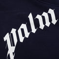 Kid's Classic Curved Logo Crewneck - Navy Blue