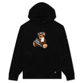 Chenille Bear Hoodie - Black