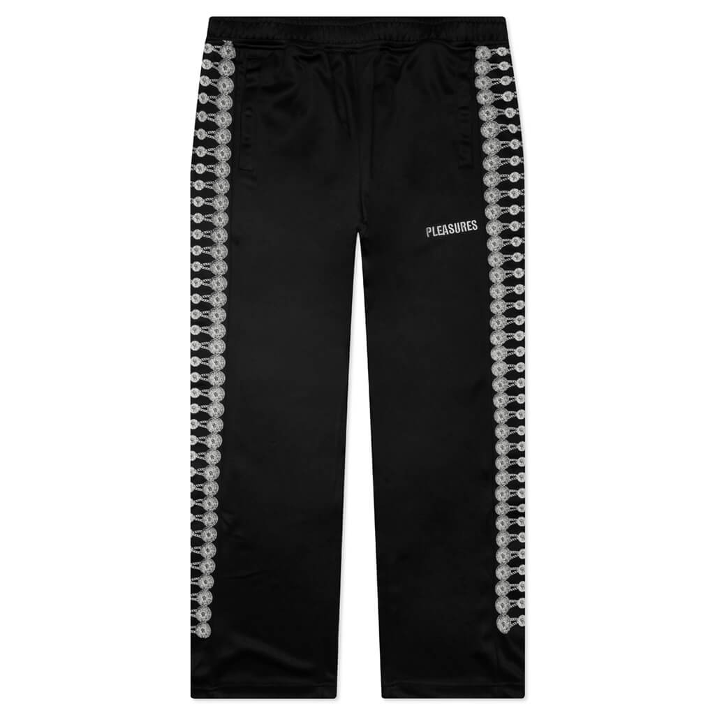 Buttons Track Pant - Black