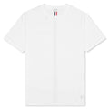 Center Back Stripe Pique Tee - White