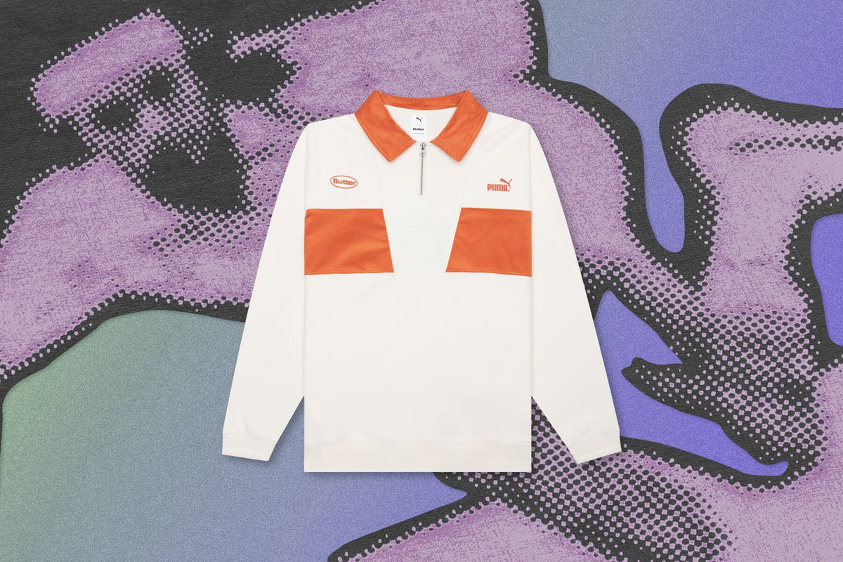 Butter Goods 1/4 Zip Pullover - White