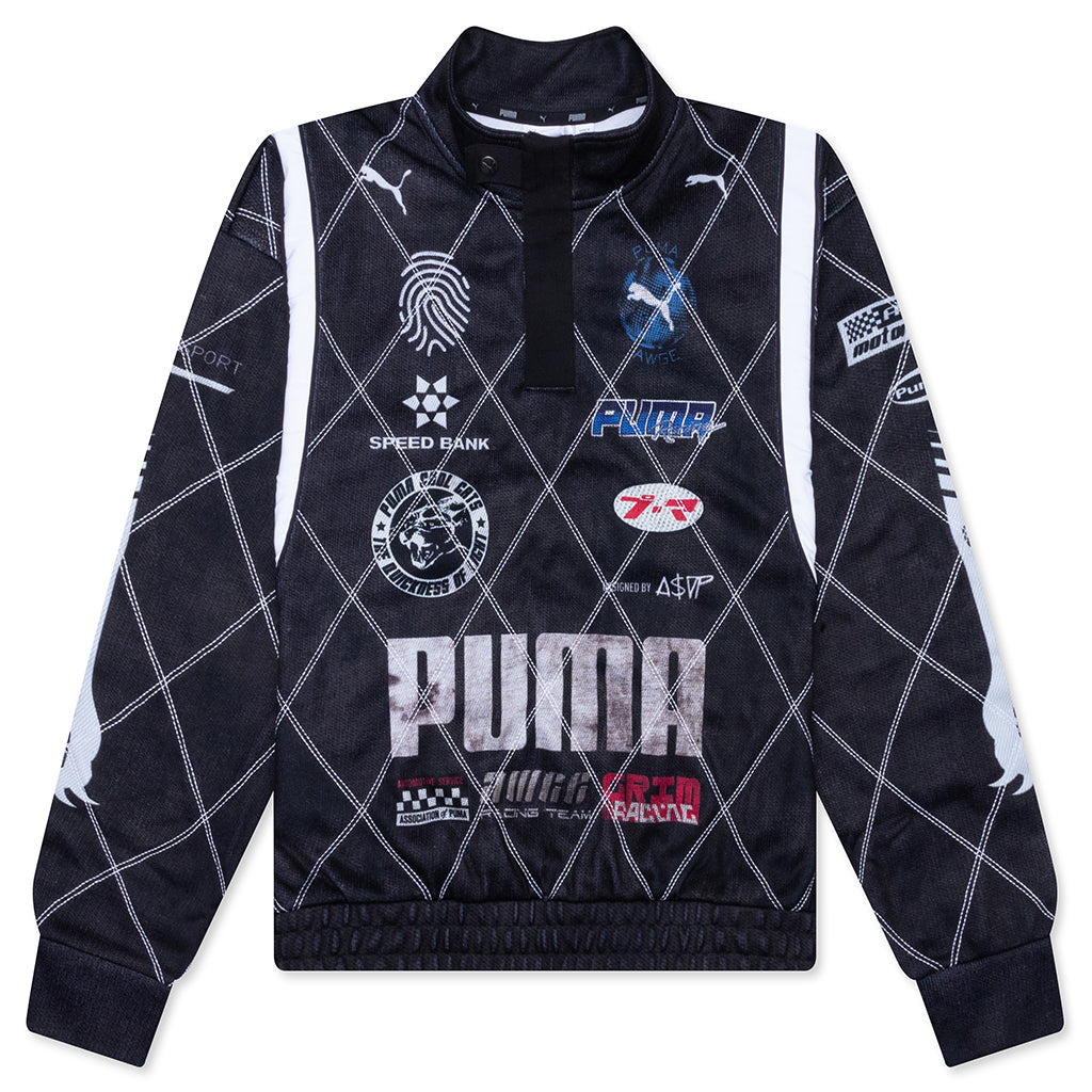 A$AP Rocky Distressed Sweat Shirt - Black