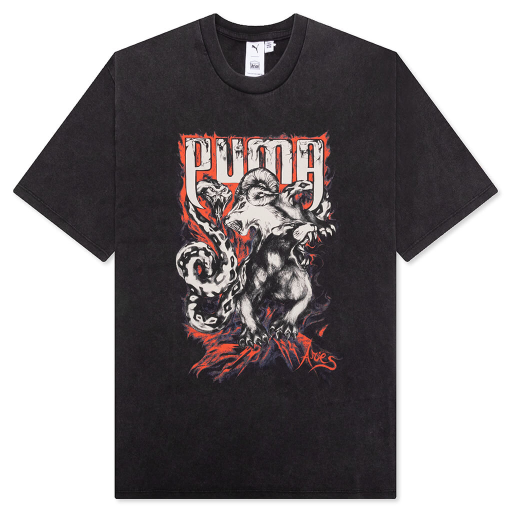 Aries Graphic Tee - Black