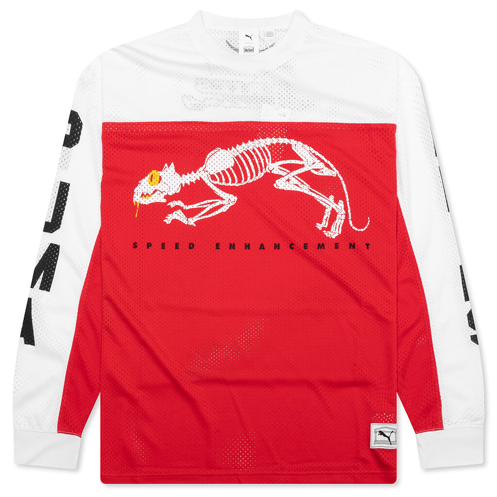Aries Mesh Long Sleeve - Red