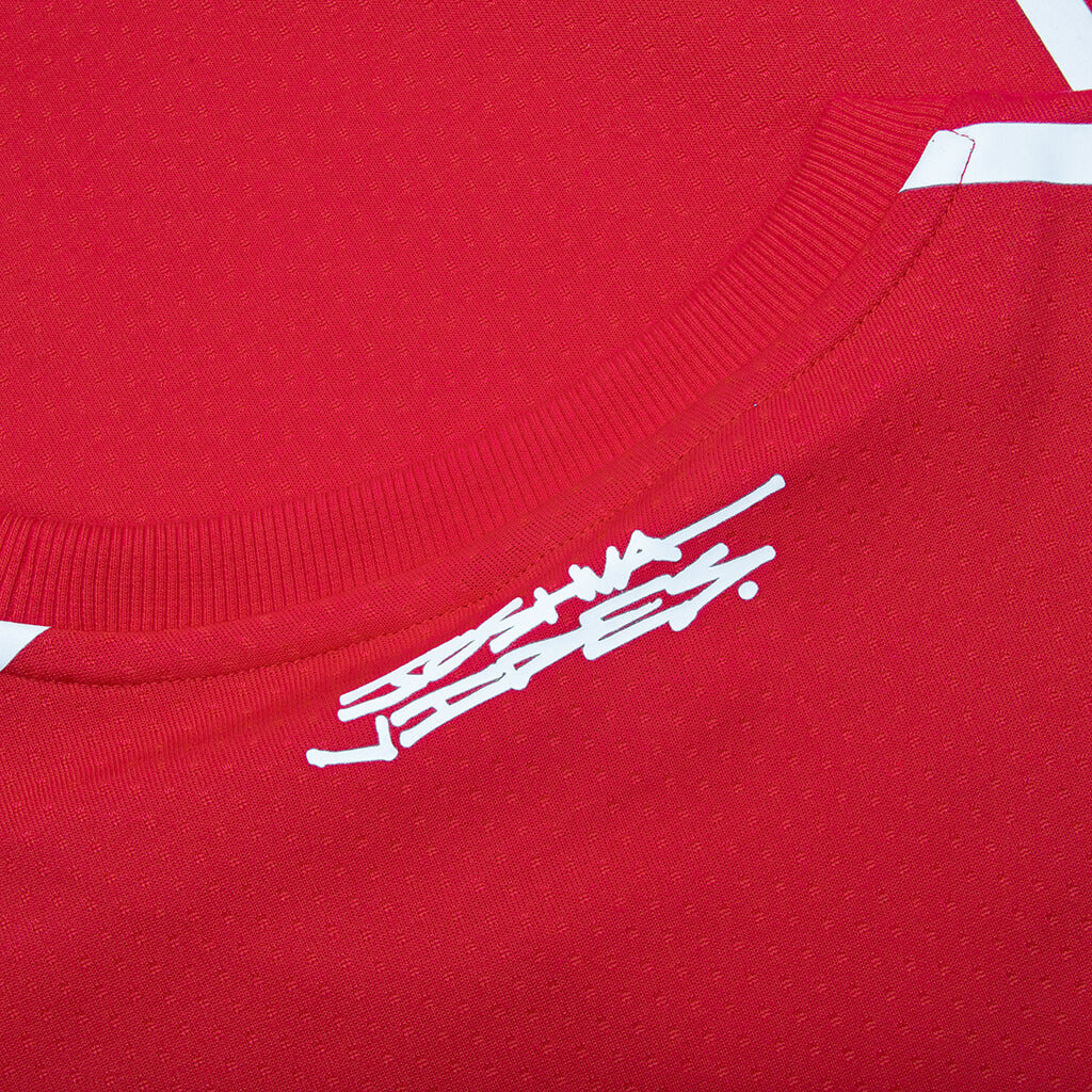 Joshua Vides Ferrari Mesh Crew - Rosso Corsa