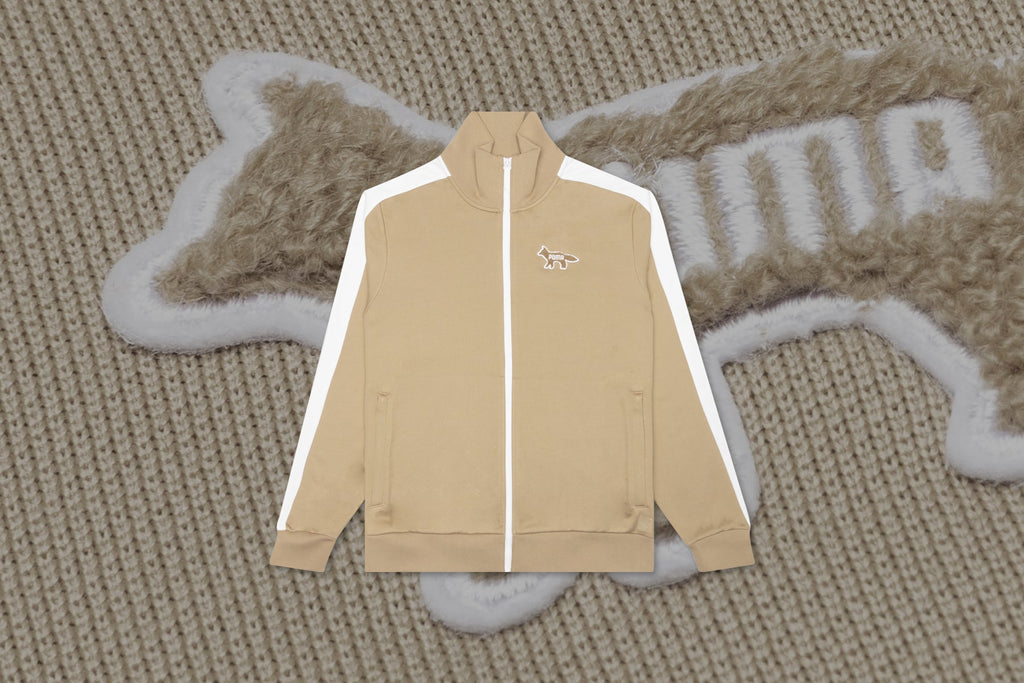 Maison Kitsune T7 Track Top - Khaki