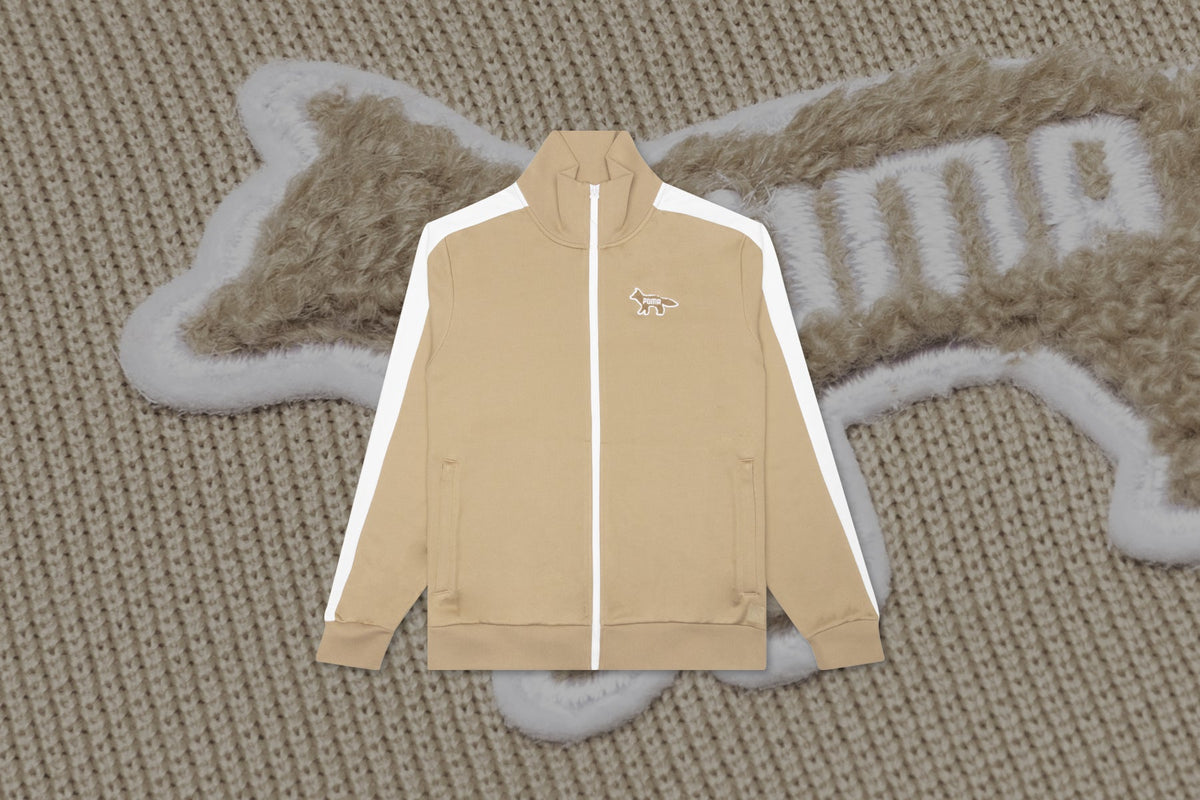 Maison Kitsune T7 Track Top - Khaki