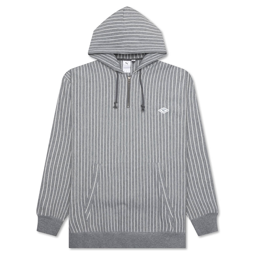 Nanamica Striped Hoodie - Grey