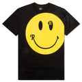 Smiley Large Smiley Print Big Fit T-Shirt - Black