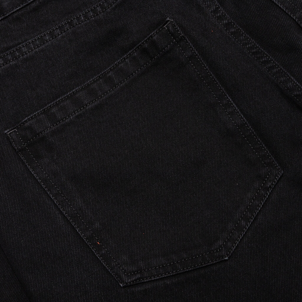 Slim Fit Denim Pant w/Picture Patch - Black