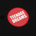Teenage Dreams Oversized Zipped Hoodie - Black