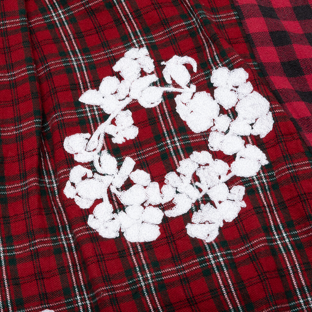 Denim Tears Check L/S Shirt - Red