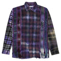 Rebuild 7 Cut Flannel Zipped Shirt - Multi/ Tie Dye