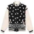 Bandana Bomber Jacket - Black/White